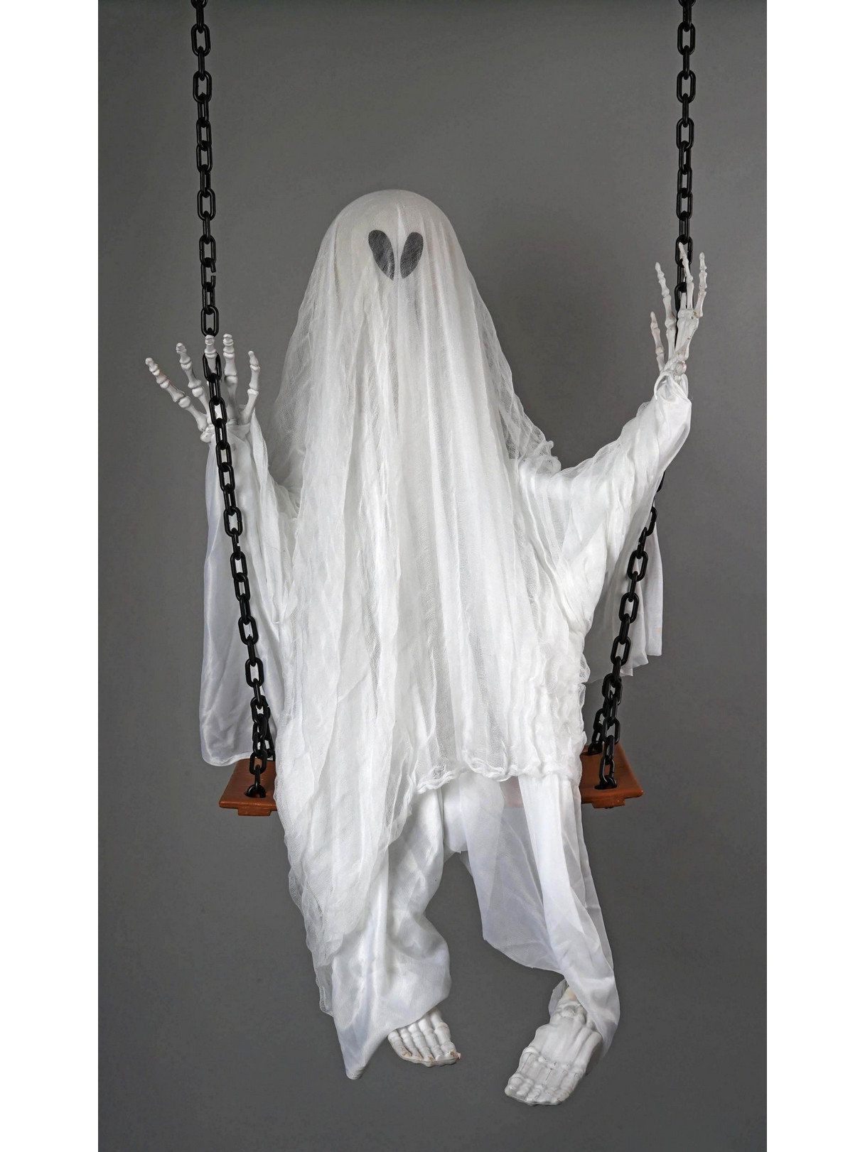60-inch Hanging Skeleton Ghost Swing