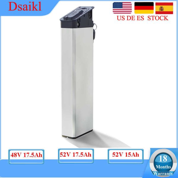 Mate X E-bike Replace Battery Pack 48V 52V 17.5Ah Folding Electric Bike 500W 750W 1000W Hidden Battery with Charger