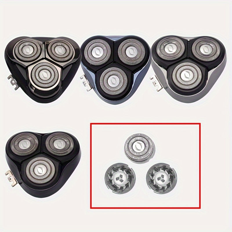 TEMU 3pcs-pack Replacement Shaving Heads Compatible With , 2000, 1000, Fr8 Shaving Head, Double Blade