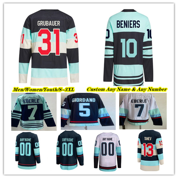 2024 Winter Classic Hockey Jersey Vince Dunn Oliver Bjorkstrand Jared McCann Jaden Schwartz Matty Beniers Eberle Yanni Gourde Tye Kartye Philipp Gru