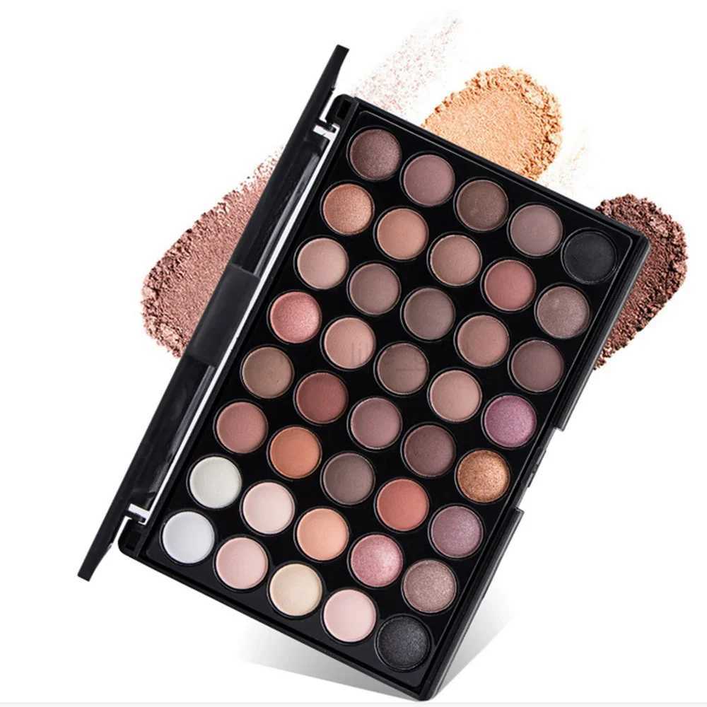 Eye Makeup Nudes Palette 40 Color Matte Eyeshadow Glitter Powder Eye Shadows Brush Set Stamps Pigment zxx240720