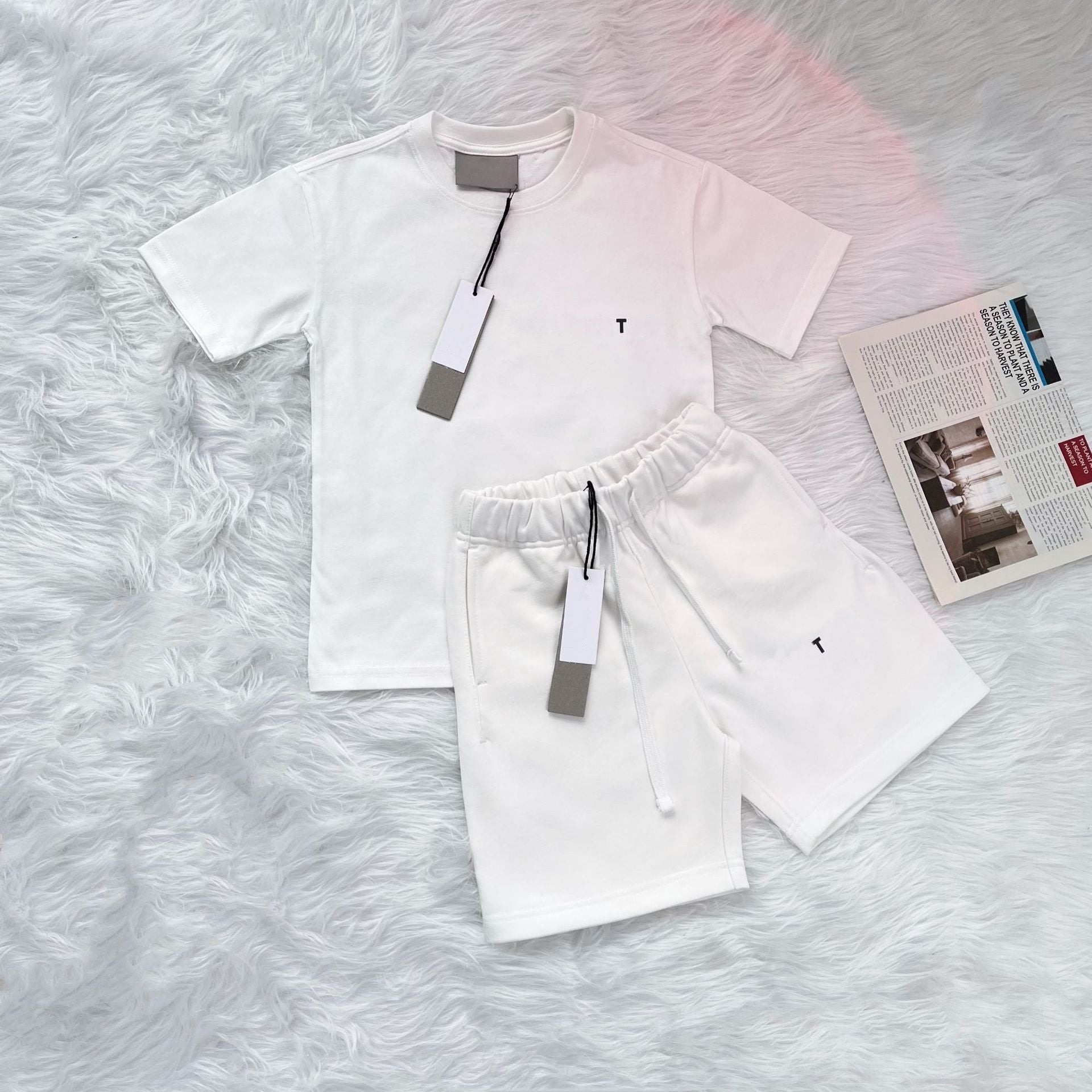 K422 kids clothes designer sets boys casual baby tracksuits kid girls toddlers t-shirts & shorts infants pullover childrens pants black tshirts