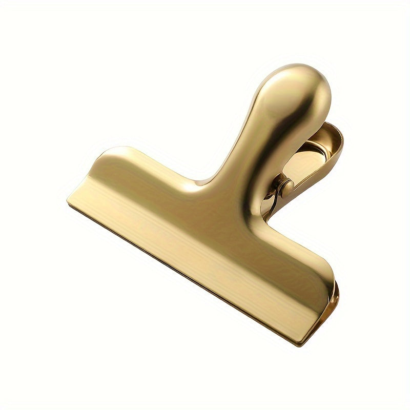 TEMU Stainless Steel Food Bag Clips, Kitchen Storage Chip Seal Clamp, Moisture-proof Snack Sealing Clip Set