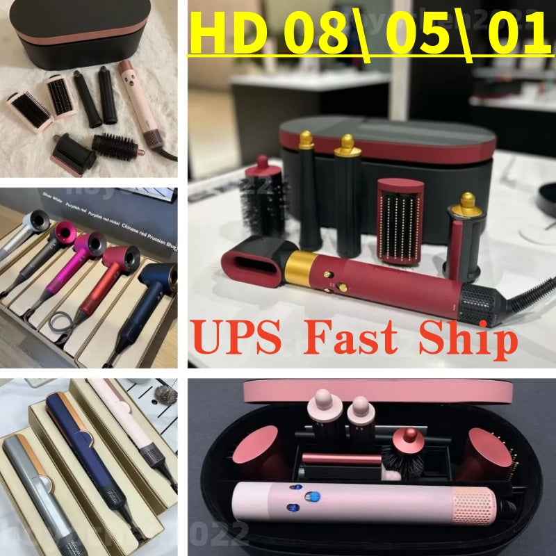 7-in-1 Curling Iron Negative Electric Hair Dryer Professional Straightener Styling Tools Quick Heating Safety Design Intelligent Hair Care Silent UP