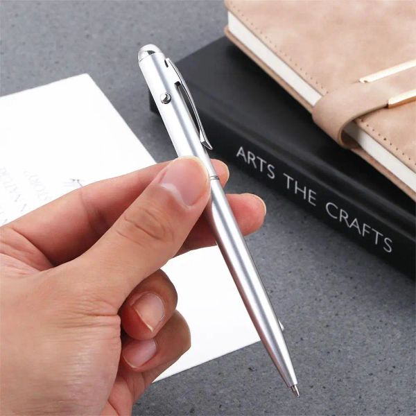 Novelty Drawing Magic Plastic Material Writing Stationery Magic Secret Pen Ballpoint Pens UV Light Pen Invisible Ink Pen