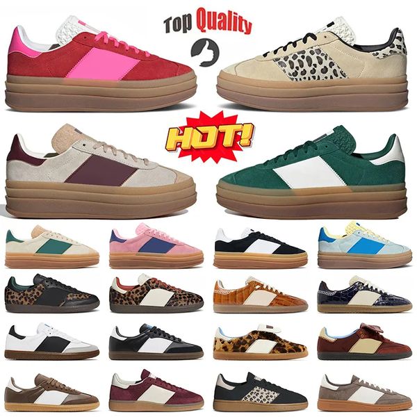 2025 top quality leopard designer casual shoes bold for women men leopards Running Shoes Grey Green Pink Velvet Sport Trainers Black White S