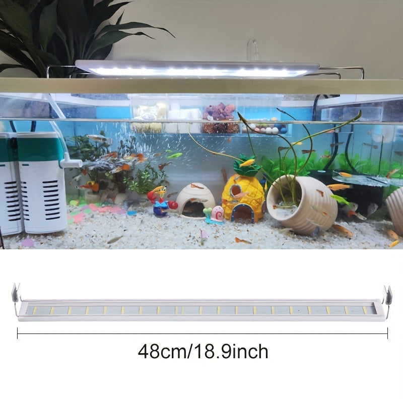 TEMU Aquarium Lamp, Fish Tank Lighting, Lamp Led Aquarium Light For Aquatic Plant Fish Tank Extensibleclip Lamp, In Lengths Ranging From 7.08