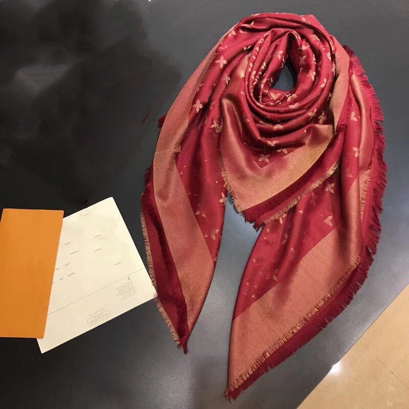 Women Designer scarves High quality Shawl Womens Fashion scarve 4 Season Gold silver thread plaid foulard luxury muffler Men Scarfs 13 Colors
