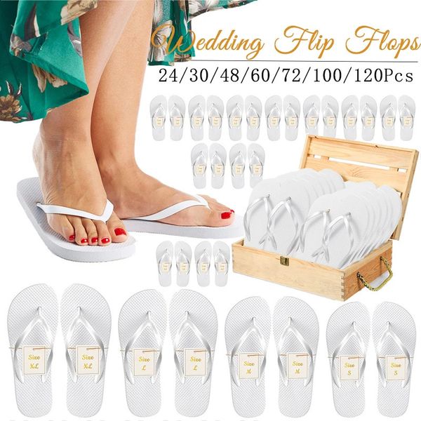 24120 pairs of guests wedding flip bulk el spa center sandals slippers size discount 240910