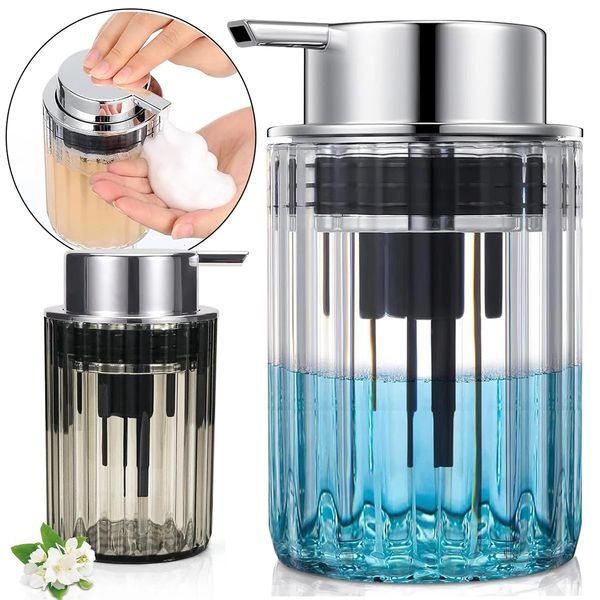 Clear Refillable Foaming Hand Soap Dispenser Bathroom Vanities Hand Soap Lotion Foam Maker Dish Soap Bottle for Kitchen Sink 250113