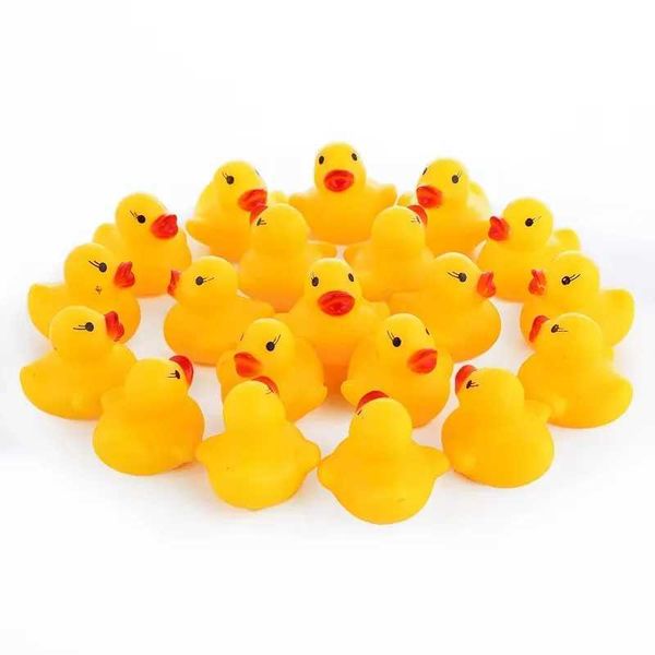 Mini Rubber Ducks in Bulk Yellow Tiny Baby Shower Ducks Float Squeak Bathtub Duckies Preschool Bath Toy for Birthday Party Gift C250117