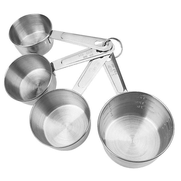 4-piece-set measuring cup with scale used for floor food coffee cooking stainless steel measuring tools Kichen accessories baking tools X240