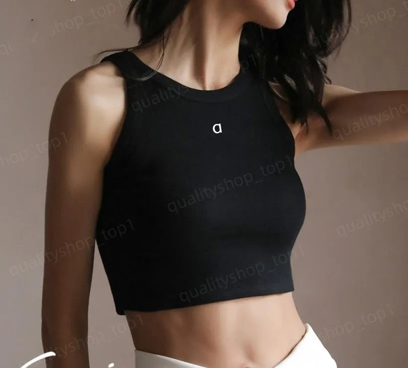 A350 Women High Quality Yoga Tank Top Woman Sweater Vest Designers Knits Tanks Tees Fashion Knitted Breathable Tank Vest