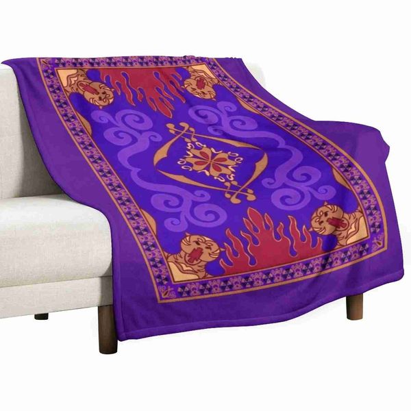 Aladdin 1992 Magic Carpet Throw Blanket Tourist Blanket Fashion Sofa BlanketsXJ240813