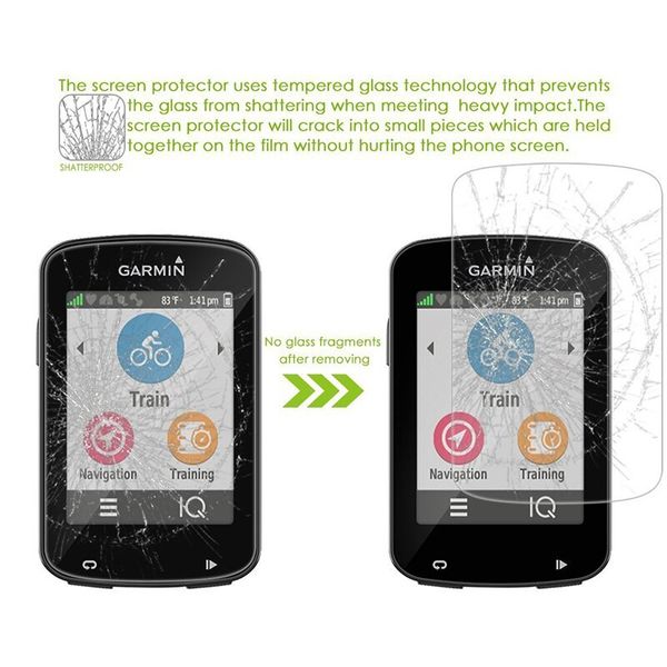 2PCS Tempered Glass for Garmin Edge 130 520 520Plus 530 820 830 Screen Protector Protector glass For 1000 1030 Protective Film