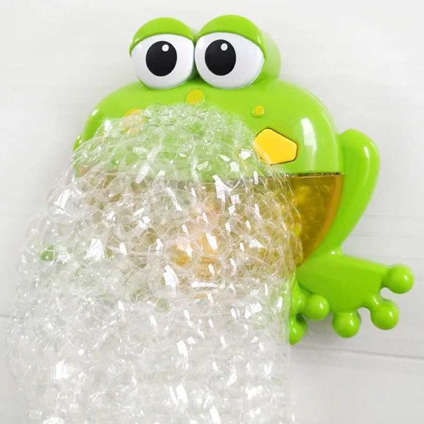 Bubble Crab Frog Baby Bath Toy Electric Music Fun Toddler Bath Bubble Making Bathtub Soap Machine Children Bathroom Toys Y240813