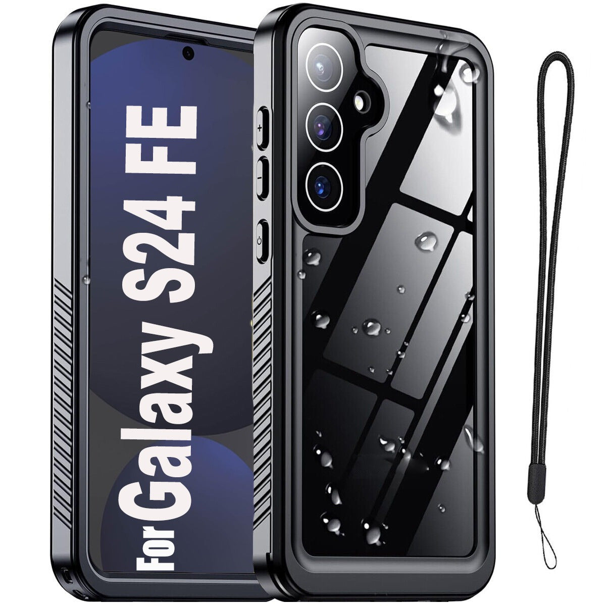 TEMU Aicase Magnetic Waterproof Case S24 Fe Phone Cover Built-in Screen Protector Underwater Dustproof Full Body Shockproof Phone Case Heavy Duty