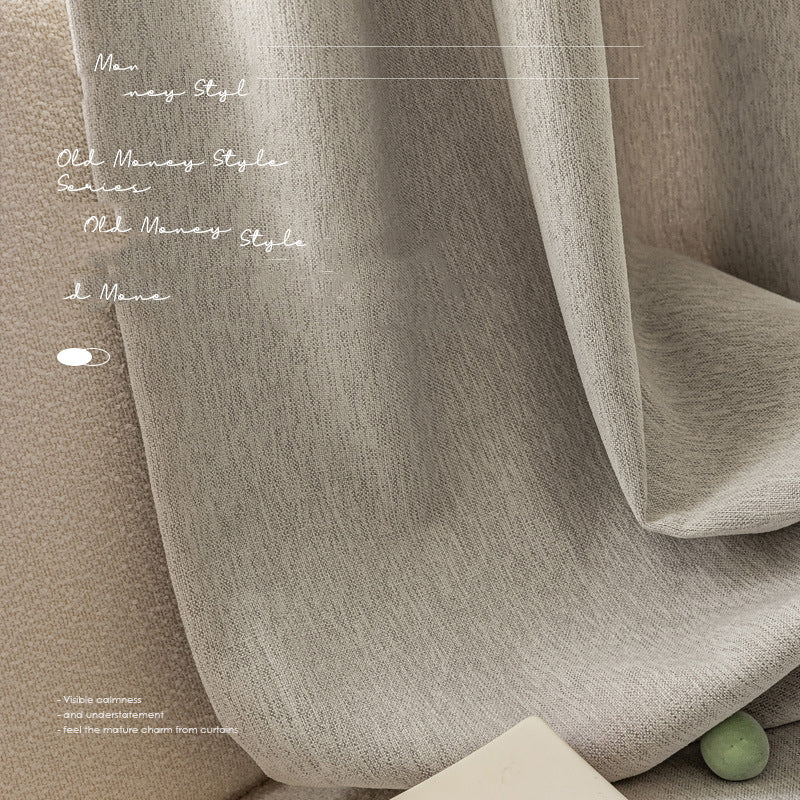 C30 Old Money Mixed Color Chenille Curtain Rio Series New Antique Cream Style Italian Minimalist