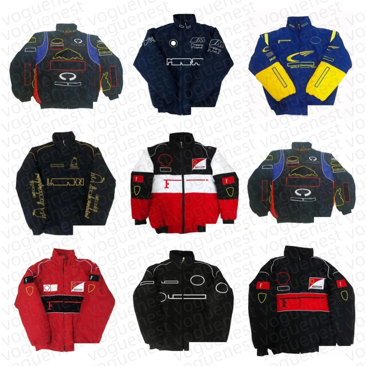 Apparel Upgrade F1 Formula 1 Racing Jacket Winter Car Full Embroidered Cotton Clothing Spot Sale Drop Delivery Automobiles Motorcycle WB13