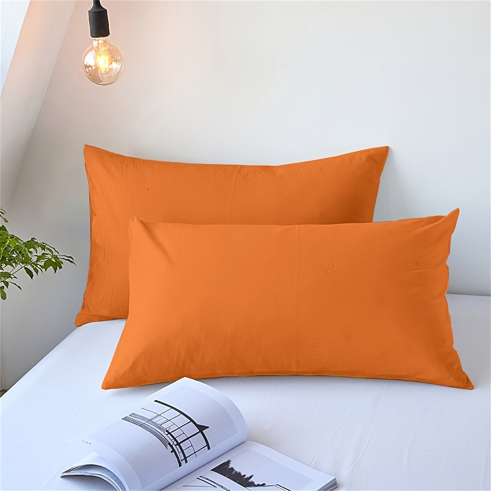 TEMU 2pcs Solid Color Pocket Pillowcase, Fleece Pillowcase, Pillow Core Cover, Pair Dormitory Pillowcase, Suitable For Home Bedroom Decoration, Break