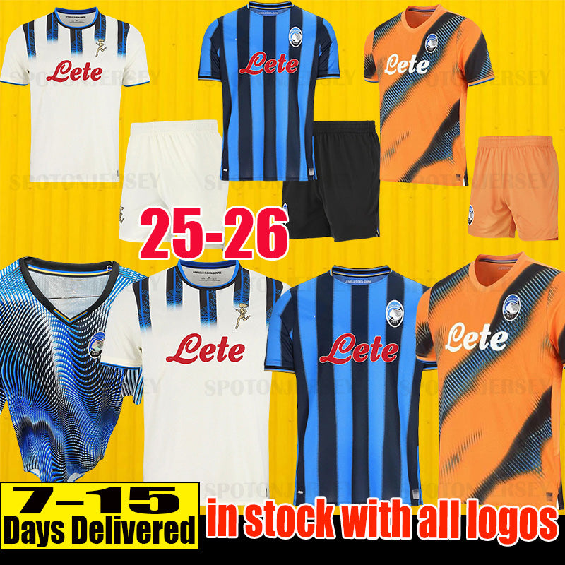 FC Atalanta BC Soccer Jerseys LOOKMAN 2025 2026 MURIEL DE ROON EDERSON ATA BC Bergamasca RETEGUI maglia da calcio Men kids kit 25 26 Football Shirts