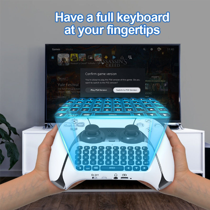 TEMU Ps5 Wireless Gaming External Keyboard, , Built-in Speakers, Supports Real-time And Message Sending
