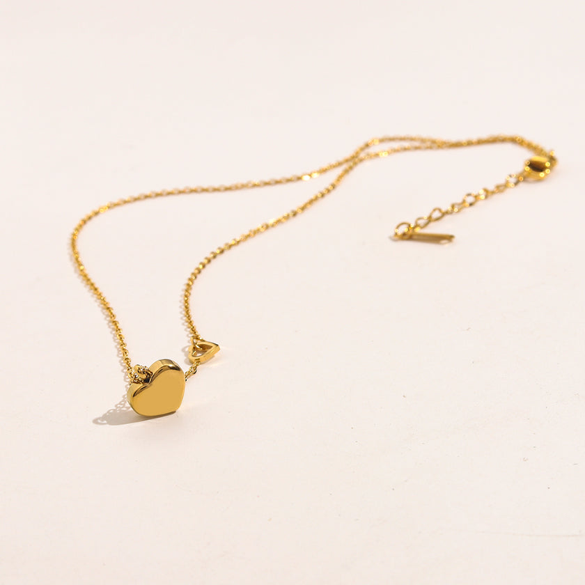 New Style Designer Womens Necklaces Choker Chain 18K Gold Plated Stainless Steel Necklaces Heart Pendant Wedding Jewelry Gift Accessories ZG1656