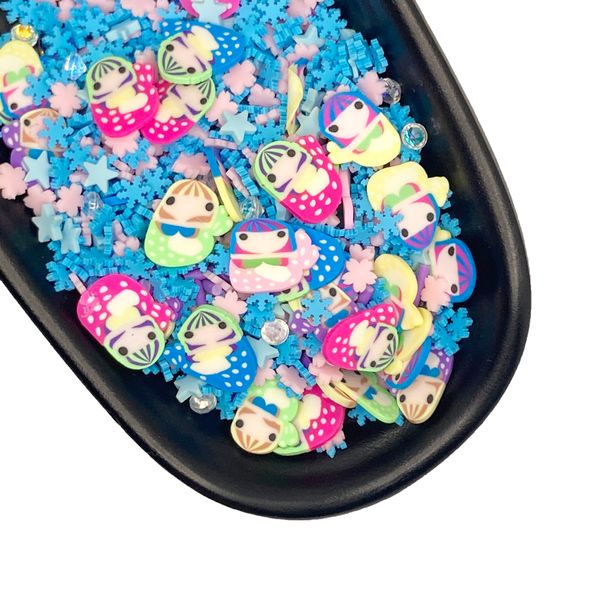 100g Ocean Mermaid Girl Slices Polymer Hot Clay Sprinkles DIY Slime Filling Accessories Scrapbooking Nail Art Decoration