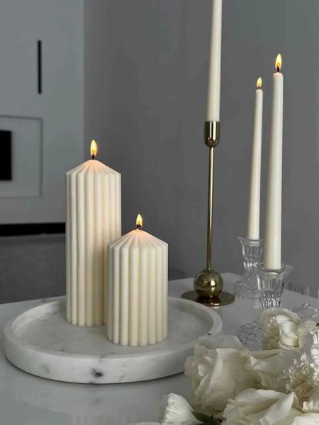 Home Decoration Luxury Fragrant Decoration Fragrant Candles Wedding Decoration Accessories White Candles Aesthetic Gifts Candles W240813