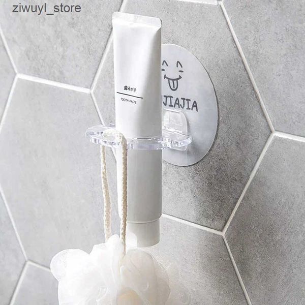 Toothbrush Holders Self adhesive wall plastic toothbrush toothbrush rack shaver toothbrush dispenser bathroom accessories tools L240910