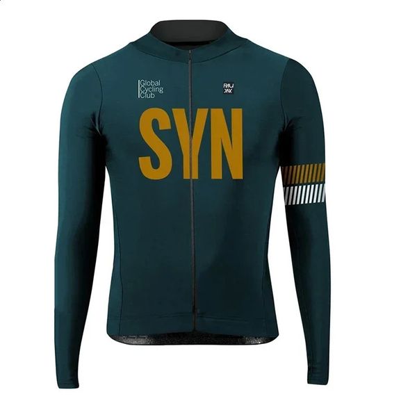 SYN Raudax Long Sleeve Autumn Cycling Jersey Set Ropa Ciclismo Men Bicycle Clothing Suit Jerseys Road Bike Uniform mtb 240822