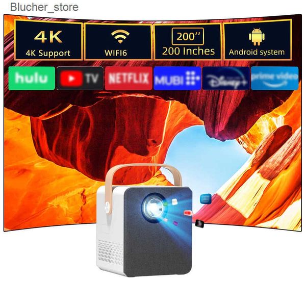 Projectors 2025 New 5G Dual-Band 4K Ultra HD Home Projector Android IOS Smartphone Mirroring Support Ideal For Home Theater Gaming On J24111