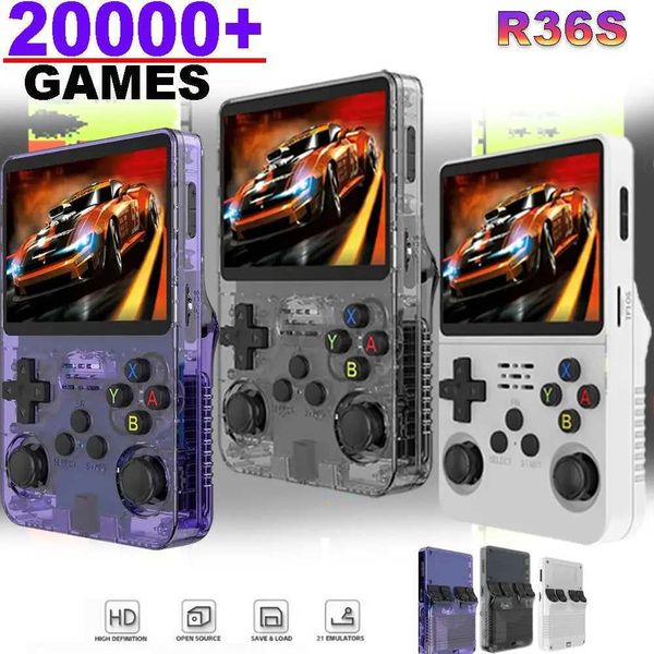 Game machine R36S Handheld Game Console 3.5Inch IPS Sn 128G Classic Retro Games Consoles Linux System Portable Pocket Video Game Player Z241