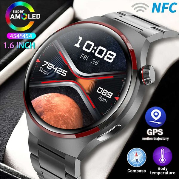 Space Edition GT4PRO Smart Men AMOLED HD Screen Bluetooth Call Watch 4 Pro GPS NFC Heart Rate SmartWatch Woman