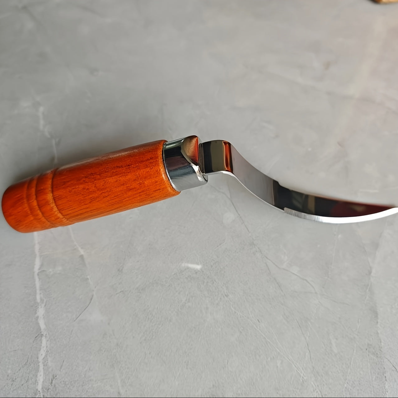 TEMU 1pc Stainless Steel Coconut Meat Extractor With Ergonomic Handle - Easy & Coconut Flesh Removal, Preparation, Kitchen Gadget, Sleek Metallic