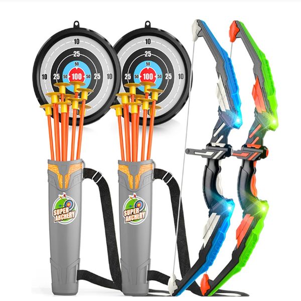 Novelty Games Bow And s For Children Kids Archery Practice Recurve Outdoor Sports Game Hunting Shooting Toy Boys Gift Kit Set 230719