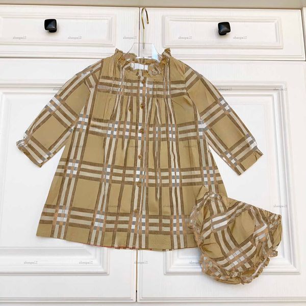 Luxury girls partydress Two piece set Dresses and panties baby skirt kids designer clothes summer Multicolor stripe design toddler Princess