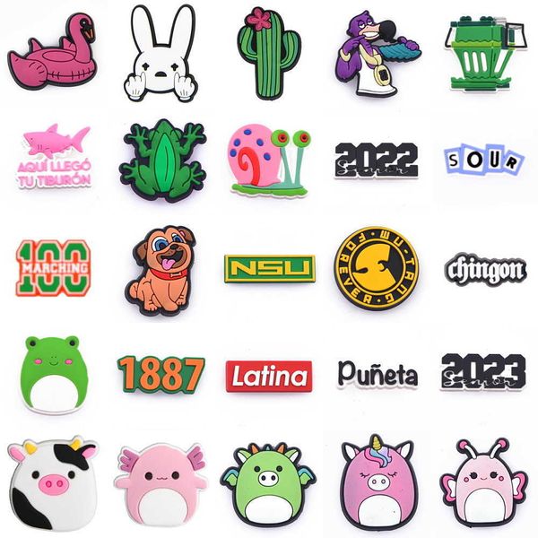 New Custom Cartoon Charms Accessories PVC Shoe Decoration For Girls Kids Party X-mas Gifts