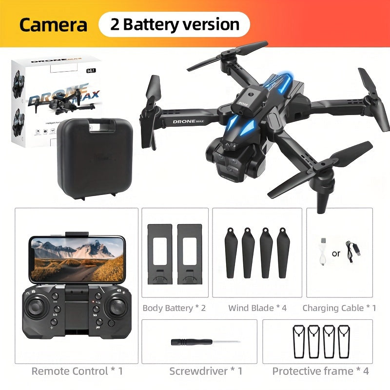 TEMU C10 Quadcopter Drone - Avoidance, Aerial Camera, Remote Control, Batteries - Perfect Gift For Boys And Girls, Outdoor Games And Aerial