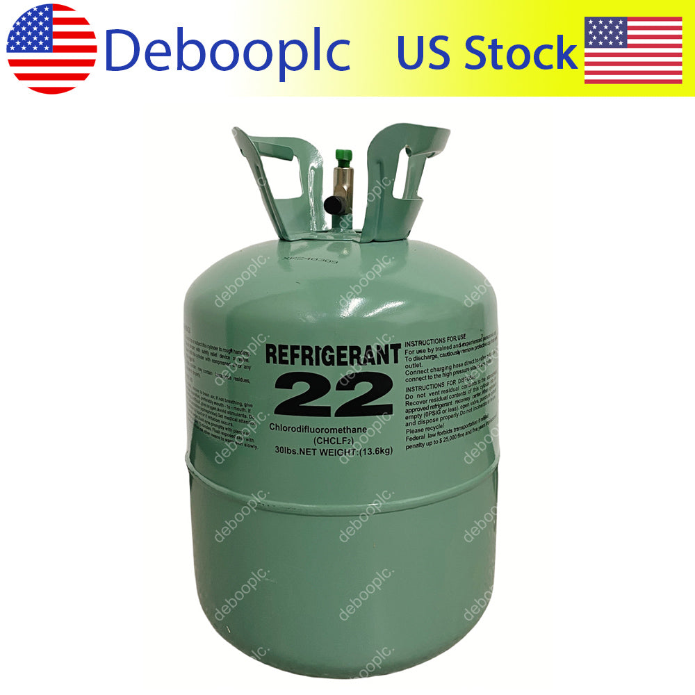 Steel Cylinder Packaging R22 Refrigerant Freon for Refrigeration Equipment for Air Conditioners net weight 30Lb (In Stock)