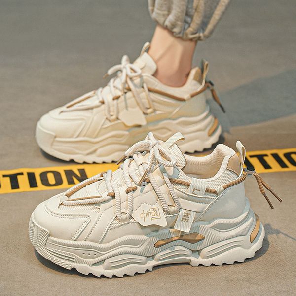 2024 Summer New Simple and Versatile Dad Shoes Men&#039;s Breathable Thick Bottom Men&#039;s Casual Thick Bottom Sports Trendy Shoes