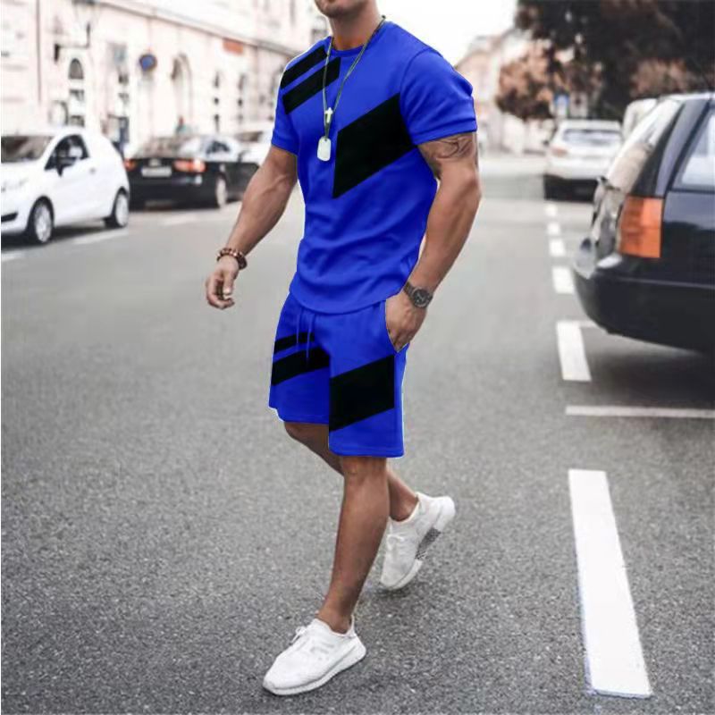 Mens tracksuit man 3D Men&#039;s T-shirt Set Sportswear Men&#039;s Oversized Clothing T-shirt Shorts Suit football designer tracksuit Men&#039;s T-s
