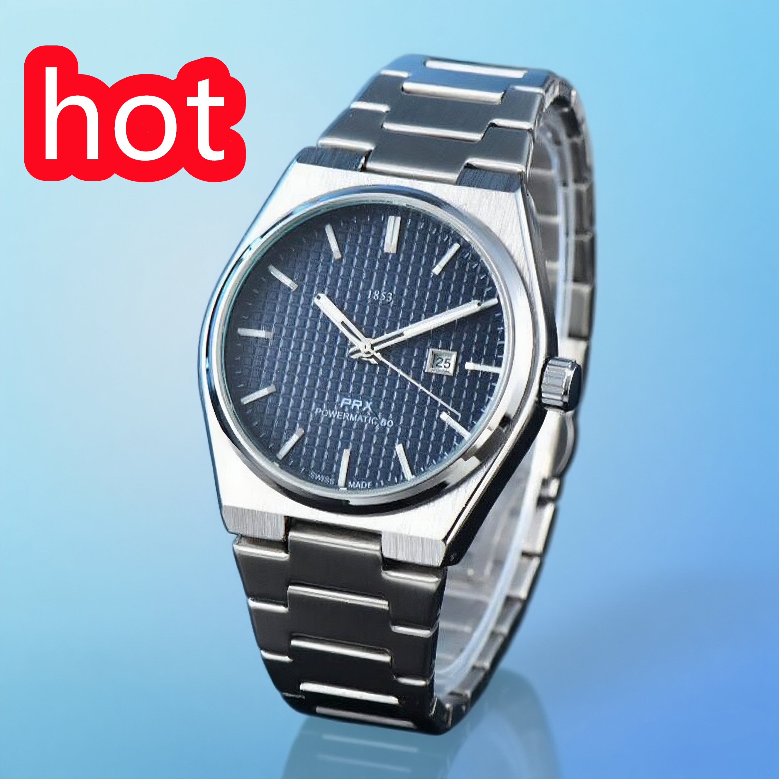 Fashion1853 TISSOTSitt Quartz Wrist Watches bell mechanical wristwatches High Quality Luxury Brand Chronograph Clock stainless steel Belt #593