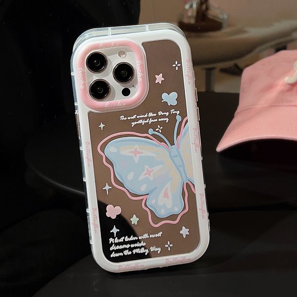 ddmygifts Mirror Ins Butterfly 15 Pro Max Phone Case 14 Suitable 11 Bracelet 13 Fresh 12 Anti Drop A