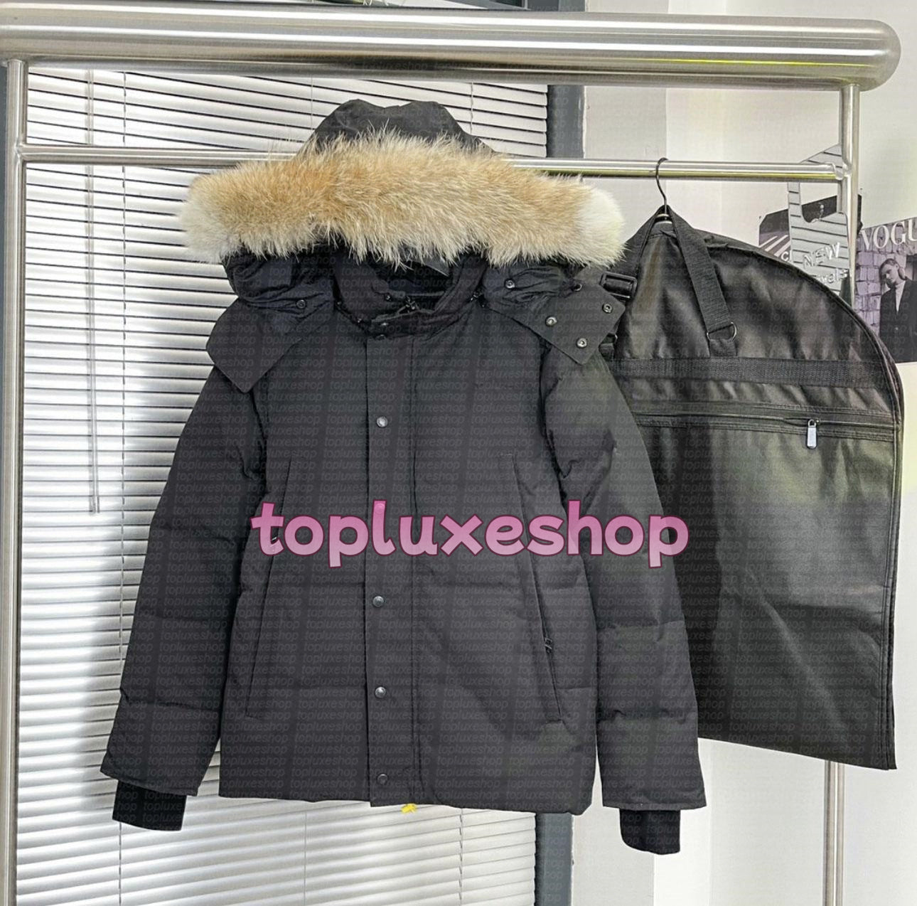 Men Puffer Jackets Designer Canada Real Wolf Fur Outdoor Wyndham Windbreaker Goosecoat Outerwear Hooded Fourrure Down Jackets Coat Doudoune Luxury d