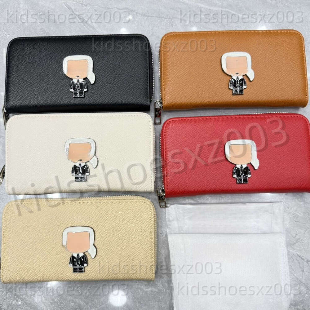 Karl Langerfelds Designer Bag 10A Largerfields Bag Luxury Bag Kids Bag Card Holder Wallet Coin Purse Men New Metal Zipper Wallet Universal Bag