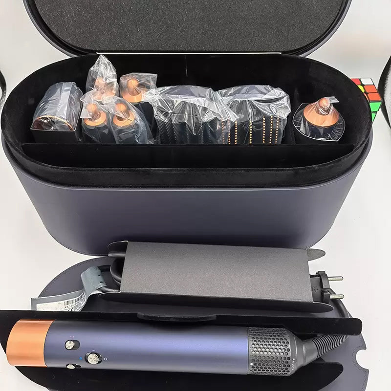 HS01 Complete 8 Heads Multi-functional Curling Iron Professional Salon Hair Dryer Tool EU UK US Plug Curling Iron Set with Accessory tools Storage B