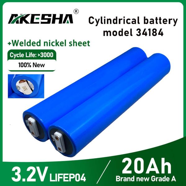 New CATL 3.2V 20Ah Cylindrical Battery 25Ah 33140 34184 12V 24V 48V for Electric Cars Scooters Power Starters EU US TAX FREE