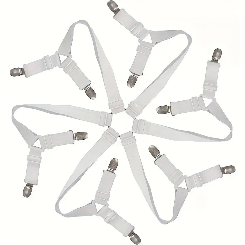 TEMU 1pc Bed Sheet Fasteners, Adjustable Elastic Sheet Straps Bed Sheet Grippers Suspenders For Mattresses Fitted Sheets Flat Sheets