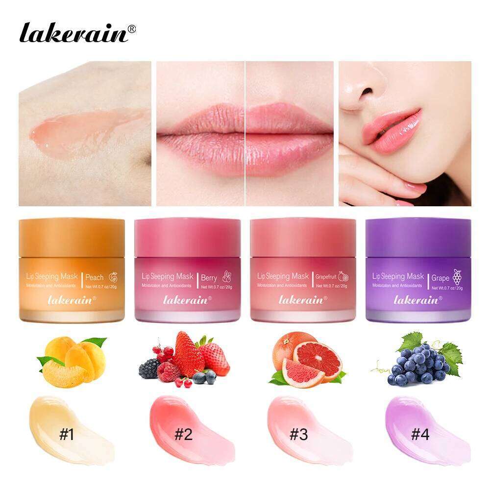 free shipping 20g Moisturizing Mask Night Sleeping Lips Maintenance Fades Lines Relieves Lipitis Lip Care Products